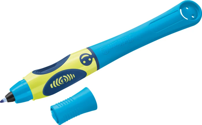 Pelikan griffix 3 Tintenroller (Patrone) neon fresh blue, Linkshänder, Faltschachtel