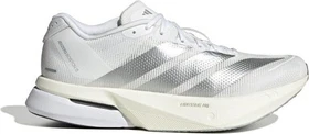 adidas Adizero Boston 13 cloud white/metal silver/dash grey (Damen)