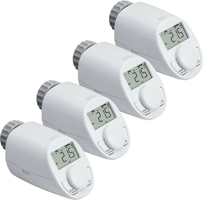eQ-3 eqiva CC-RT-N2-EQ, Model N Heizkörperthermostat, Heizungssteuerung, 4er-Pack