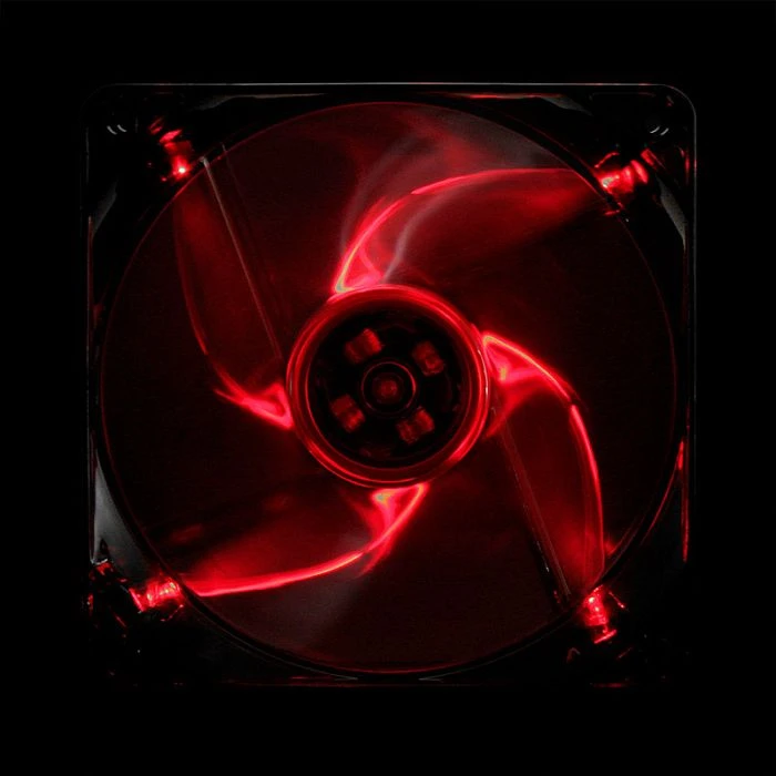 Cooltek Silent Fan 120 LED, rot, 120mm