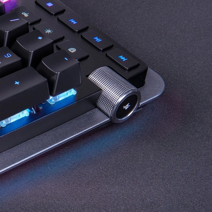 Thermaltake Argent K5 RGB Gaming Keyboard Titanium, MX SPEED RGB Silver, USB, DE