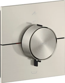 Hansgrohe Axor ShowerSelect ID eckig Thermostat für 2 Verbraucher mit integrierter EN1717 Sicherungskombi edelstahloptik
