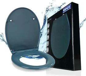 Wenko Samos WC-Sitz mit Absenkautomatik blau