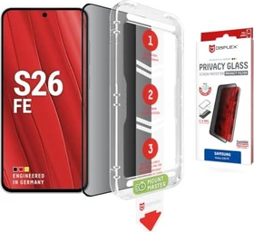 Displex Privacy Glass mit Mount Master für Samsung Galaxy S26 FE