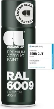 Cosmos Lac Acryllack-Spray RAL 6009 fir green glänzend, 400ml