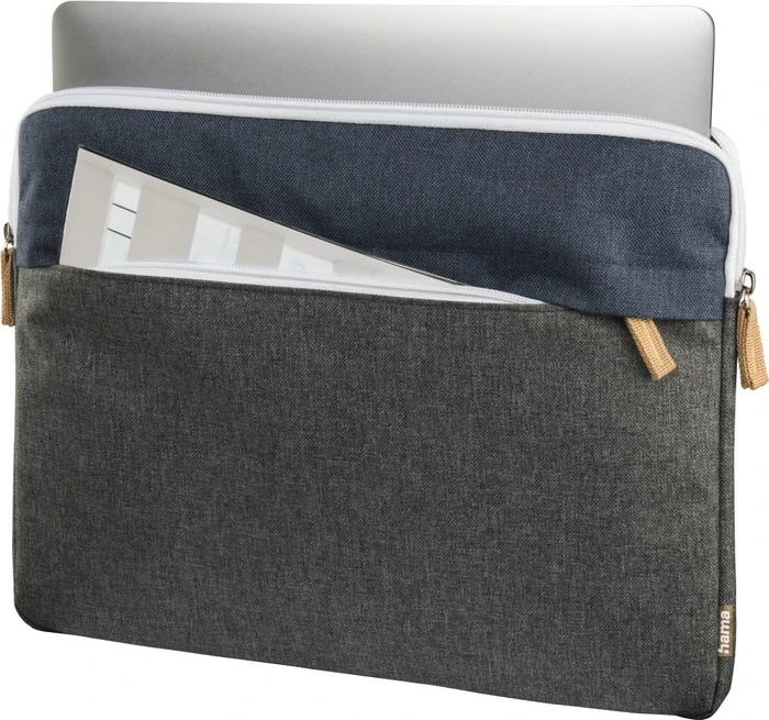 Hama Florenz Notebooktasche 13.3", marineblau, dunkelgrau