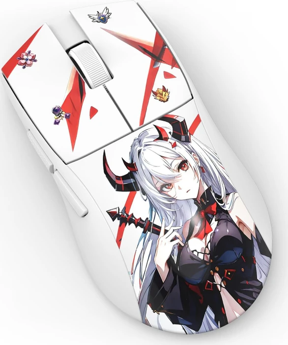 Redragon M916 EISA K1NG Pro 1K 3-Mode Wireless Gaming Mouse weiß/Anime Girl, USB/Bluetooth