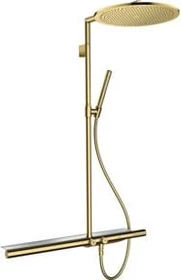 Hansgrohe Axor ShowerSolutions Showerpipe Duschsystem mit Thermostat 800 und Kopfbrause 350 1jet polished gold optic