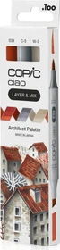 COPIC Ciao Marker "LAYER & MIX" 3D Set, Architect Palette sortiert, 3er-Set