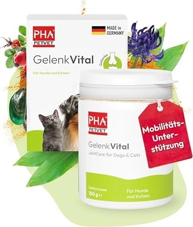 PHA PetVet GelenkVital Pulver für Hunde & Katzen, 150g