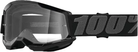 100% Strata2 Schutzbrille black/clear lens (Junior)