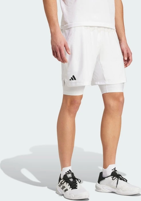 adidas Tennis Pro Aeroready 2-in-1 Tennis Hose kurz white (Herren)