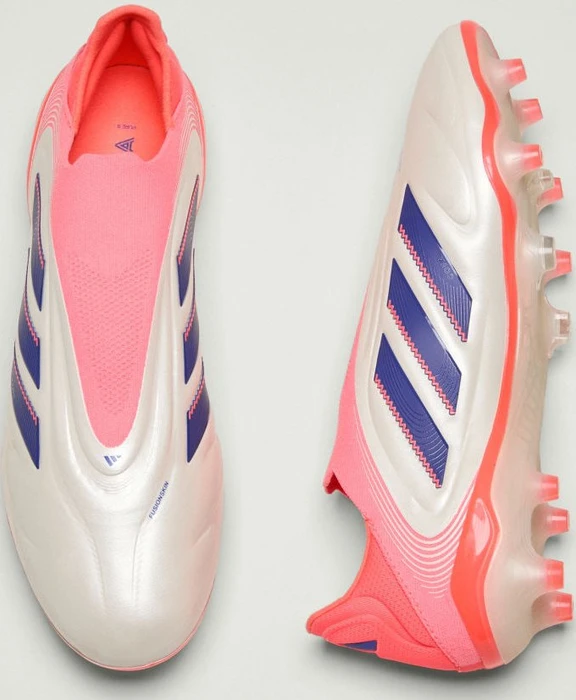 adidas Copa Pure 3 Elite Laceless FG off white/lucid blue/signal coral