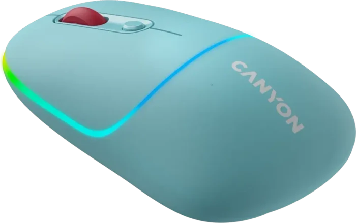 Canyon OnClick 22 / MW-22 Dual-Mode Wireless Mouse türkis, USB/Bluetooth