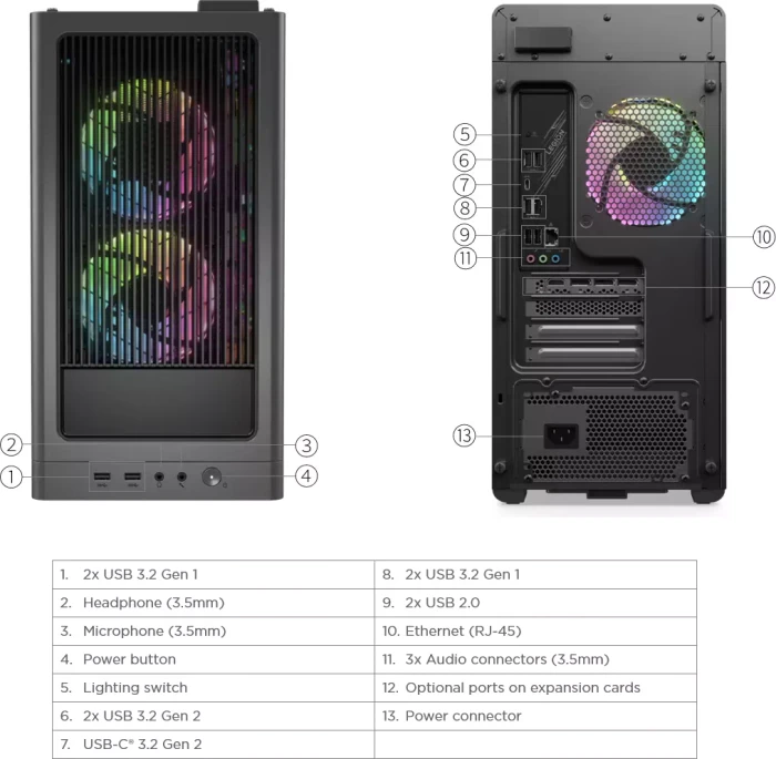 Lenovo Legion T5 26ARA8, Ryzen 7 7700, 16GB RAM, 1TB SSD, GeForce RTX 4070 Ti, DE