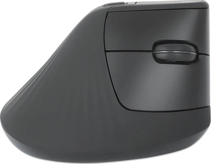 Manhattan Office Pro Vertical Ergonomic Wireless Mouse, schwarz, USB