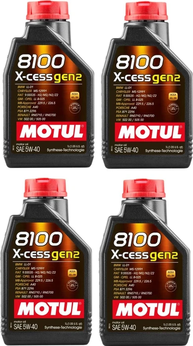 Motul 8100 X-cess Gen2 5W-40 4l