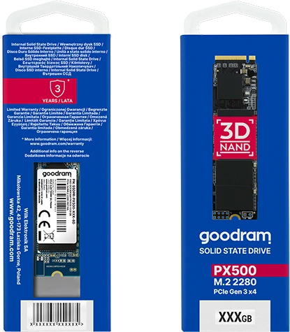 goodram PX500 1TB, M.2 2280 / M-Key / PCIe 3.0 x4