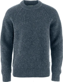 Fjällräven Övik Waffle Knit Strickpullover navy (Herren)