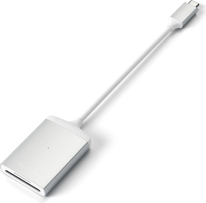 Satechi Type-C UHS-II silver Dual-Slot-Cardreader, USB-C 3.0 [Stecker]