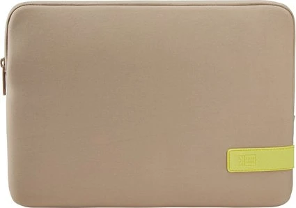 Case Logic Reflect REFMB-113 13" MacBook Pro Sleeve Plaza Taupe/Sun-Lime