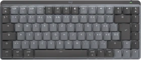 Logitech MX Mechanical Mini for Mac, Space Gray, LEDs weiß, Logi Bolt, Kailh Choc V2 LOW PROFILE BROWN, USB/Bluetooth, CH (920-010834)