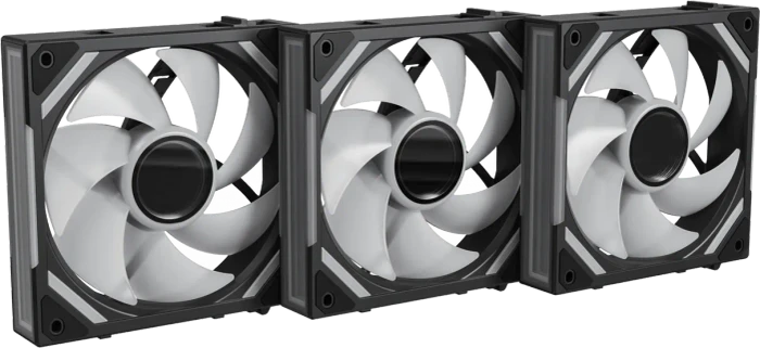 Alpenföhn Wing Boost 4, schwarz, 120mm, 3er-Pack