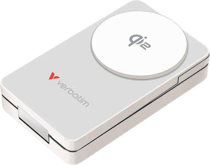 Verbatim Charge 'n' Go Qi2 Power Bank 10000mAh weiß