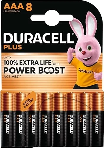 Duracell Plus Power Boost Micro AAA, 8er-Pack