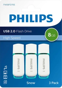 Philips Snow Edition 8GB, USB-A, USB 2.0, 3er-Pack