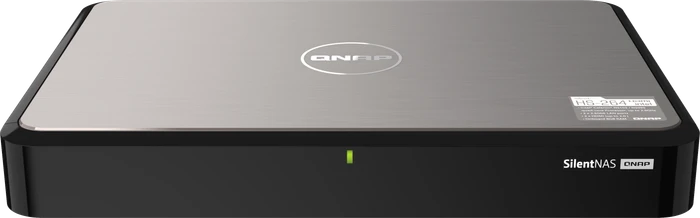 QNAP SilentNAS HS-264-8G, 8GB RAM, 2x RJ-45 2.5GBase-T, 2x USB-A 3.1