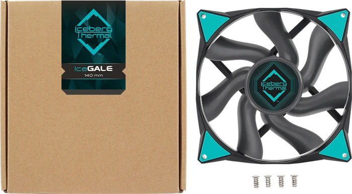 Iceberg Thermal IceGALE, Black, 140mm