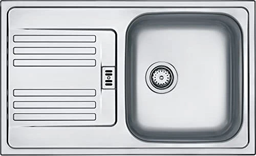 Franke Euroform EFL 614-78 Einbau Becken rechts edelstahl leinenstruktur