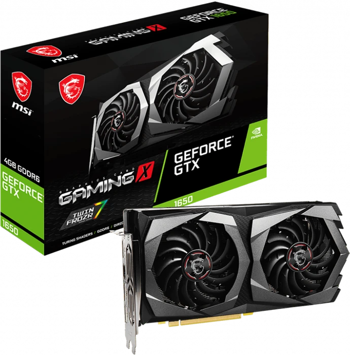 MSI GeForce GTX 1650 D6 Gaming X Plus, 4GB GDDR6, HDMI, 3x DP