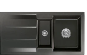 systemceram Genea 100 Einbau Becken reversibel nero