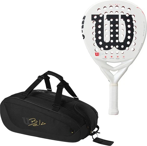 Wilson Bela LS V3 Padel-Tennisschläger weiß/rot