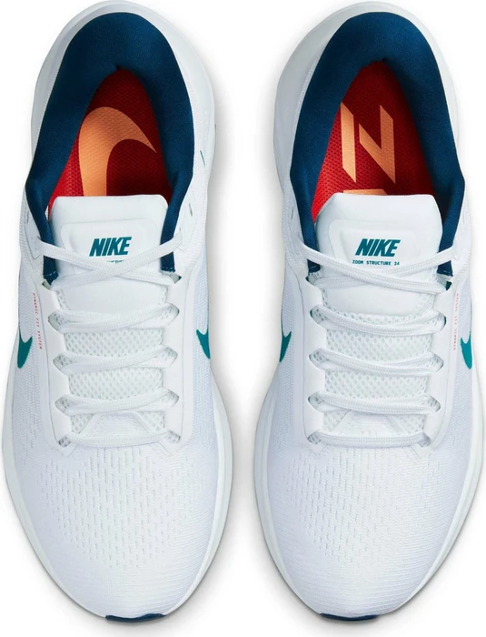 Nike Air Zoom Structure 24 white/valerian blue/light crimson/bright spruce (Herren)