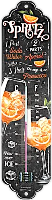 Nostalgic Art Retro Thermometer Aperol Spritz, analog