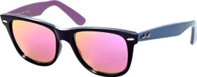 Ray-Ban RB2140 Original Wayfarer Bicolor 50mm schwarz-blau-violett/zyklam flash