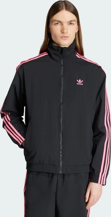 adidas Adicolor Woven Firebird Originals Trainingsjacke black/lucid pink (Herren)