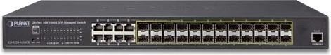 Planet GS-5220 Rackmount Gigabit Managed Switch, 16x SFP, 8x RJ-45/SFP