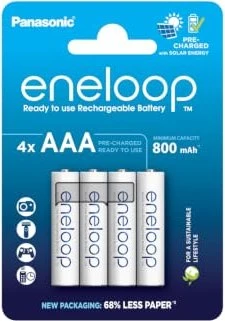 Panasonic eneloop (Gen 5) Micro AAA NiMH 800mAh, 4er-Pack