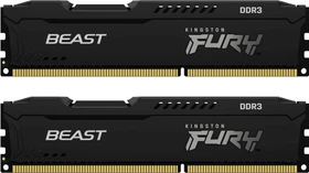 Kingston FURY Beast schwarz UDIMM 16GB Kit, DDR3-1866, CL10-11-10-30, 2RX8