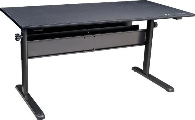 Thermaltake Level 20 GT Battlestation Sitz-Steh-Schreibtisch 150x70cm schwarz/schwarz