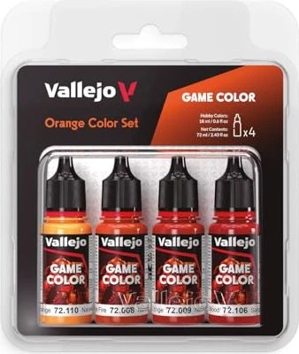 Vallejo Game Color Orange Color Farbset, 4-tlg.