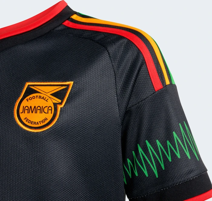 adidas Jamaika 26 x Bob Marley 2026 Auswärtstrikot kurzarm (Junior)
