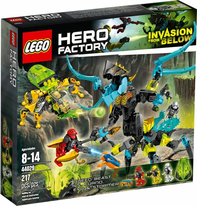 LEGO Hero Factory Invasion from Below - Queen Beast vs. Furno, Evo & Stormer