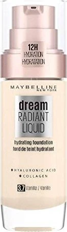 Maybelline Dream Radiant Liquid Foundation 37 vanilla, 30ml