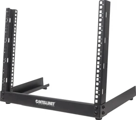Intellinet 19" 2-Pfosten Laborgestell, Open Frame Rack 12HE, Flatpack, RAL 9005, 294mm tief