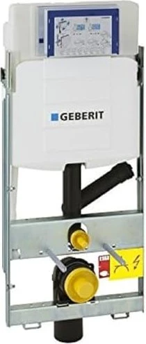 Geberit GIS Element für Wand-WC, 114cm, mit Sigma UP-Spülkasten 12cm (UP320), für Geruchsabsaugung mit Abluft